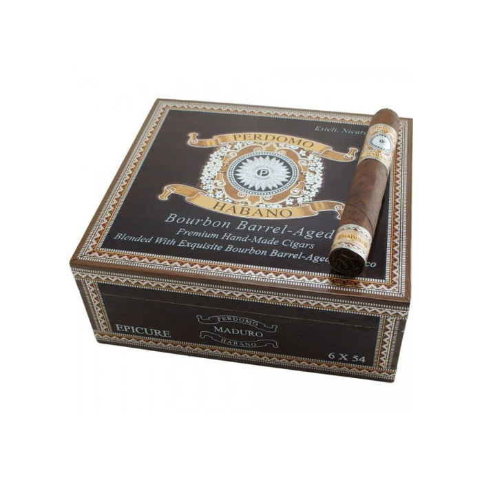 Коробка Perdomo Habano Bourbon Barrel Aged Epicure Maduro на 24 сигары