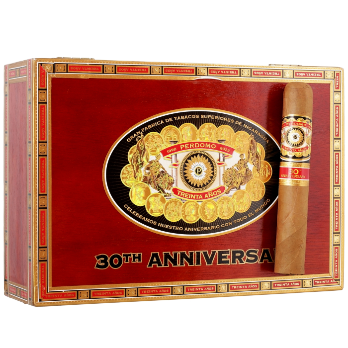 Коробка Perdomo 30th Anniversary Box-Pressed Gordo Connecticut  на 30 сигар