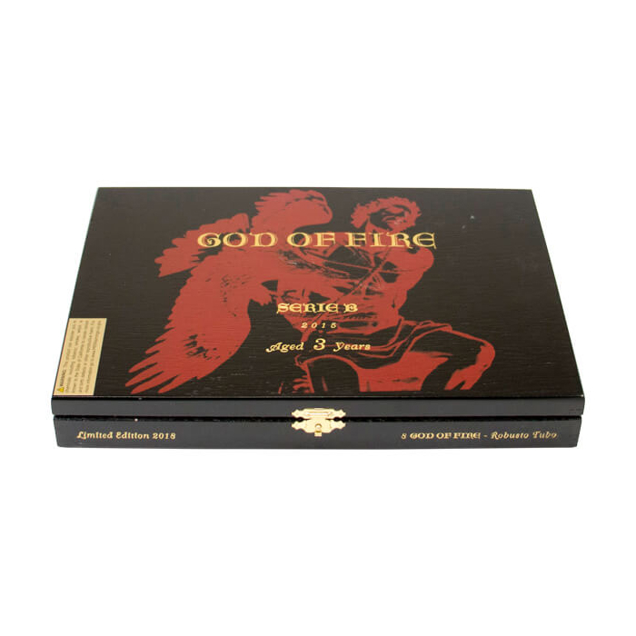 Коробка Arturo Fuente God of Fire Serie B Double Robusto Tubos на 8 сигар