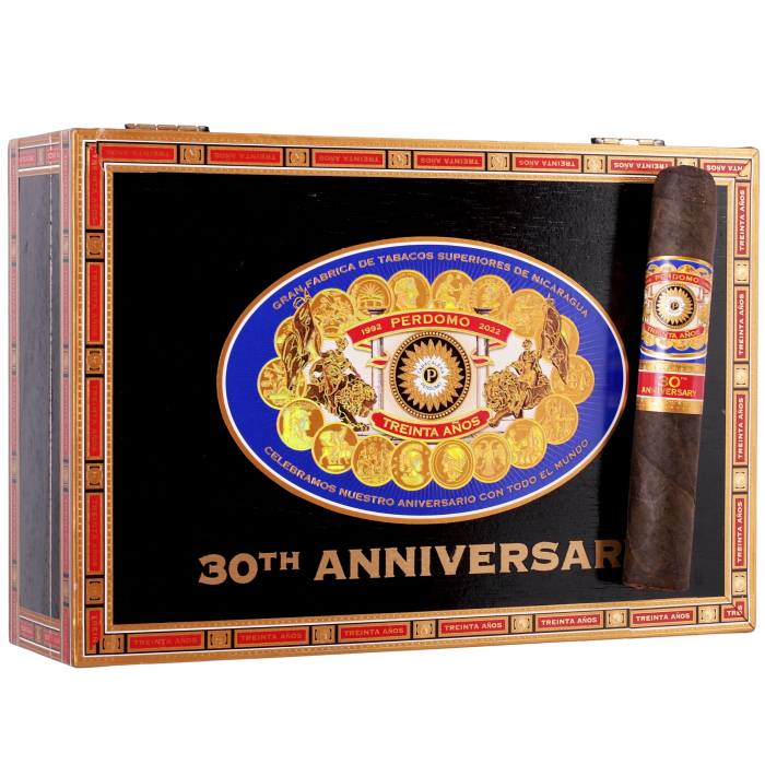 Коробка Perdomo 30th Anniversary Box-Pressed Gordo Maduro на 30 сигар