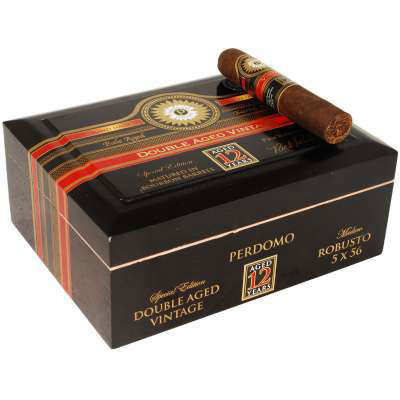 Коробка Perdomo Double Aged 12 Year Vintage Maduro Robusto на 24 сигары