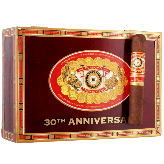 Коробка Perdomo 30th Anniversary Box-Pressed Gordo Sun Grown на 30 сигар