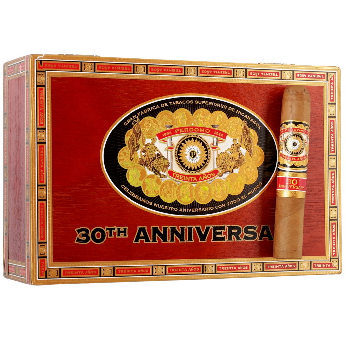 Коробка Perdomo 30th Anniversary Box-Pressed Robusto Connecticut на 30 сигар