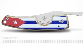 Сигарный нож Le Petit - Flag - Cuba - Light wood