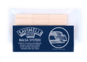 Фильтры для трубок 9 мм, бальсовые, Savinelli, 15 штук в пачке 101-065