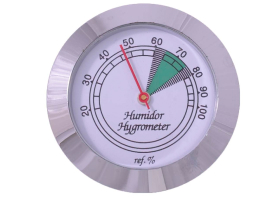 Гигрометр механический 35 мм, серебро 596-002