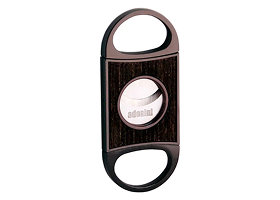 Гильотина Adorini Fusion c двойным лезвием с деревом дуба, темно-серый 16207