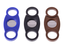 Гильотина для сигар Solingen 2 лезвия пластик синий 4511