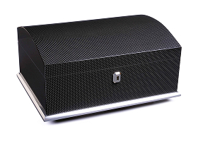 Хьюмидор Gentili Dome Top на 60 сигар, Карбон SV60-Carbon Dome Top