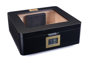 Хьюмидор Lubinski на 30 сигар со стеклом, Черный лак Q244