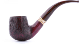 Курительная трубка Mastro de Paja Pettinata Classica с цветным кольцом, без фильтра M451-1