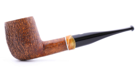 Курительная трубка Mastro de Paja Pettinata Classica с цветным кольцом, без фильтра M451-11