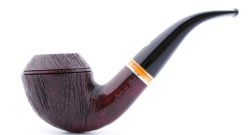 Курительная трубка Mastro de Paja Pettinata Classica с цветным кольцом, без фильтра M451-12