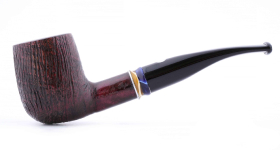 Курительная трубка Mastro de Paja Pettinata Classica с цветным кольцом, без фильтра M451-4