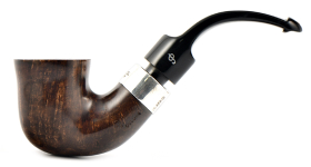 Курительная трубка Peterson De Luxe System Dark Smooth 5s P-Lip, без фильтра