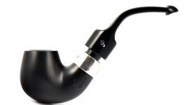 Курительная трубка Peterson De Luxe System Ebony 12.5 P_Lip, 9 мм