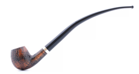 Курительная трубка SER JACOPO Mastro Geppetto Churchwarden Blast Silver, 9 мм G071-2