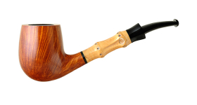 Курительная трубка Tsuge Bamboo Half Bent Smooth, без фильтра