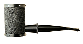 Курительная трубка Tsuge G9 Yoroi Sandblast Black, 9 мм