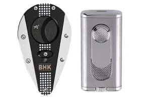 Подарочный комплект Cohiba Behike гильотина и зажигалка Xikar 