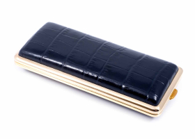 Портсигар Stoll на 14 сигарет, натуральная кожа, Крокодил C13-4