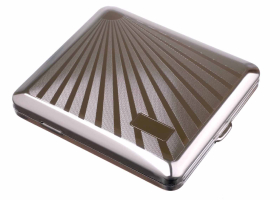 Портсигар Stoll на 18 сигарет, нержавеющая сталь C44-2