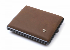 Портсигар Stoll на 26 сигарет, натуральная кожа, Буйвол C20-3