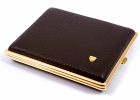 Портсигар Stoll на 26 сигарет, натуральная кожа, Олень C20-2