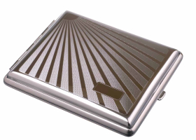 Портсигар Stoll на 26 сигарет, нержавеющая сталь C42