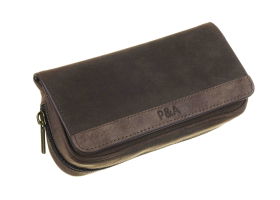Сумка P&A для 2 трубок и табака, натуральная буйволиная кожа 417ME-Buffalo