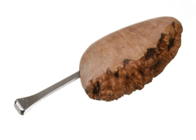 Тампер трубочный Passatore, хром и бриар (Германия) 492-081