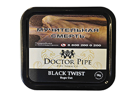 Трубочный табак Doctor Pipe Twist Black Rope Cut 50 гр.