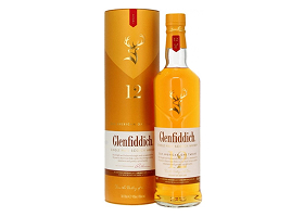 Виски Glenfiddich 12 Years Old American Oak  in tube 0,7 л.