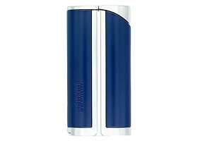 Зажигалка Adorini Single Jet турбо с пробойником, синяя с золотом 15441