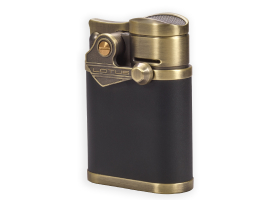 Зажигалка настольная Lotus Winston Brass Brushed & Black T1200