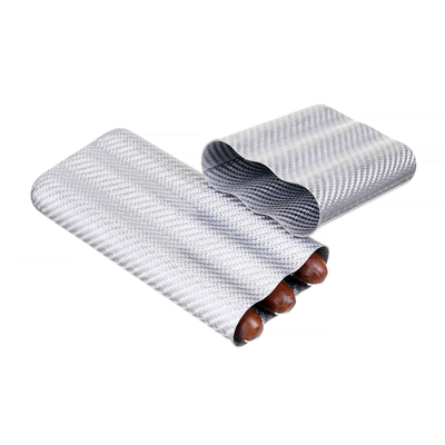 Чехол Lubinski на 3 сигары, серый карбон FK1383-3