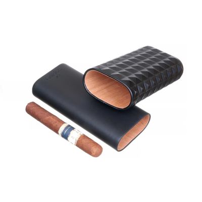 Чехол на 3 сигары Colibri Quasar, черный LC250T1