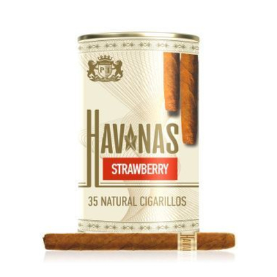 Сигариллы Havanas Natural Strawberry - туба 35 шт.