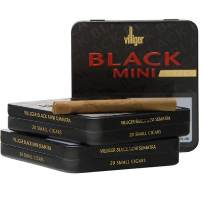 Сигариллы Villiger Black Mini Sumatra Filter 20 Cigarillos