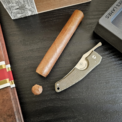 Сигарный нож Le Petit - OD Green Micarta