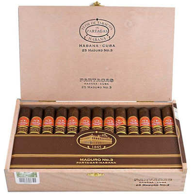 Сигары Partagas Maduro No 3
