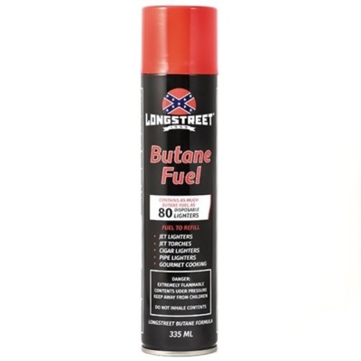 Газ для турбозажигалок Longstreet Butane Fuel 335 мл.