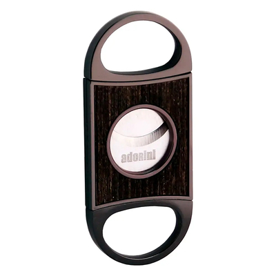 Гильотина Adorini Fusion c двойным лезвием с деревом дуба, темно-серый 16207