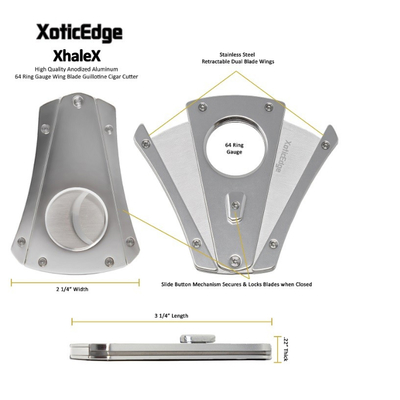 Гильотина Aficionado XEXHL SL Xotic Edge Xhale X Silver 