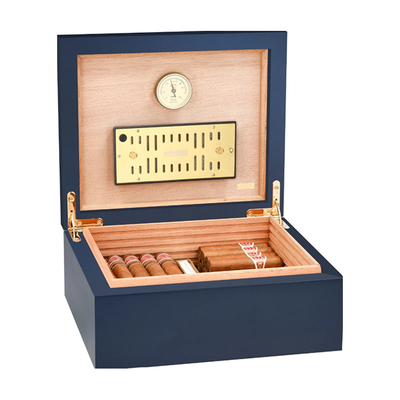 Хьюмидор Adorini Imperial M Deluxe, на 75 сигар, синий 16630