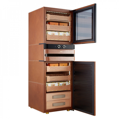 Хьюмидор-холодильник Afidano L8 (Коньячная кожа)