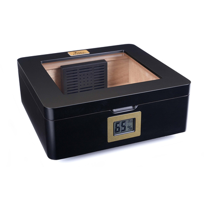 Хьюмидор Lubinski на 30 сигар со стеклом, Черный лак Q244