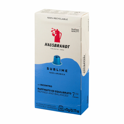 Итальянский кофе в капсулах Hausbrandt Nespresso Sublime (10 шт.)
