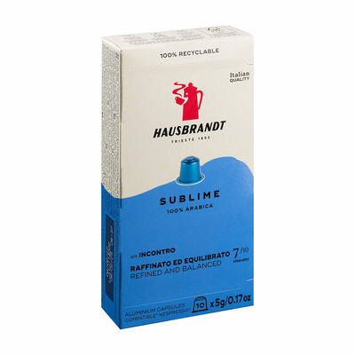 Итальянский кофе в капсулах Hausbrandt Nespresso Sublime (10 шт.)