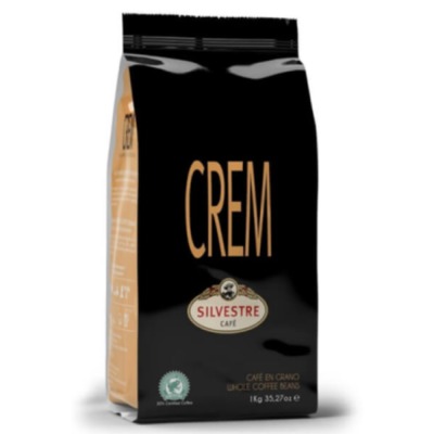 Кофе Silvestre в зернах CREM 50% Арабика 50% Робуста, 1 кг, Испания